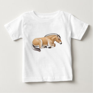 Pour Bébé T-shirt norvégien de nourrisson de cheval de fjor