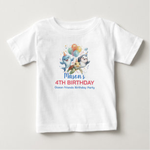Pour Bébé T-shirt Ocean Friends
