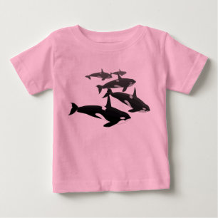 Pour Bébé T-Shirt Orca Baby Personnalisé Orca Whale Shirt