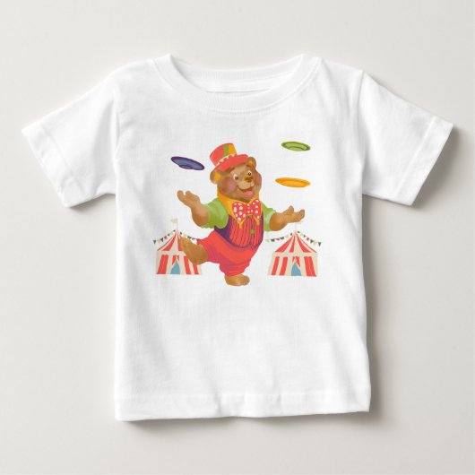 Pour Bébé T-shirt Ours de cirque (Devant)