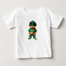 T-shirt ours en peluche hip hop cool