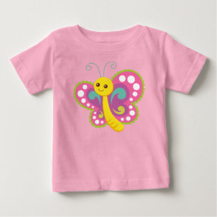 Pour Bébé T-shirt papillon mignon
