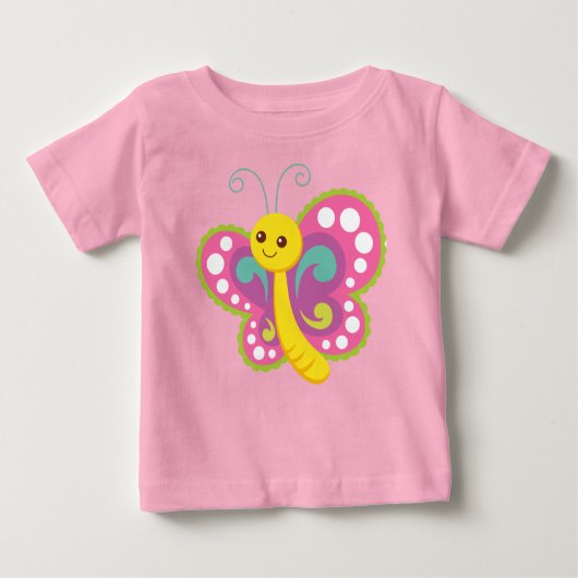 Pour Bébé T-shirt papillon mignon (Devant)