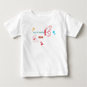 Pour Bébé T-shirt papillon multicolore (Devant)
