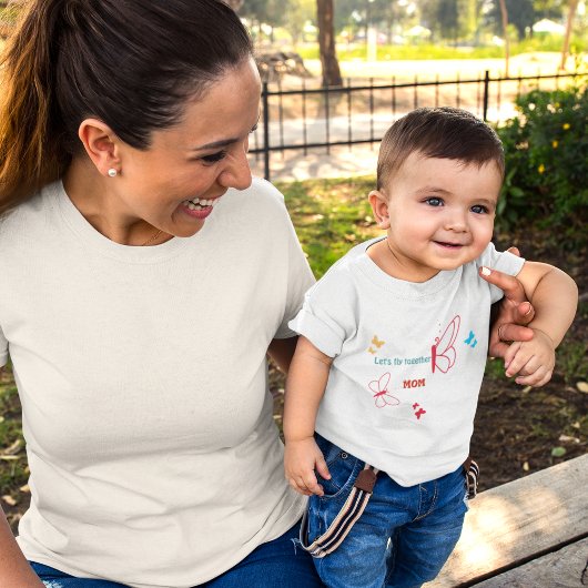 Pour Bébé T-shirt papillon multicolore