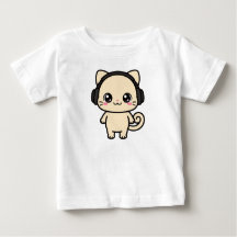 T-shirt personnalisé avec graphique de chat mignon
