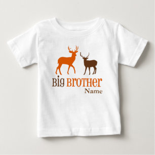 Pour Bébé T-shirt personnalisé Big Brother Deer