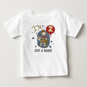 Pour Bébé T-shirt Personnalisé Cowgirl 2nd Birthday