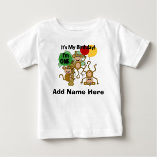 Pour Bébé T-shirt personnalisé d'anniversaire d'éclat de