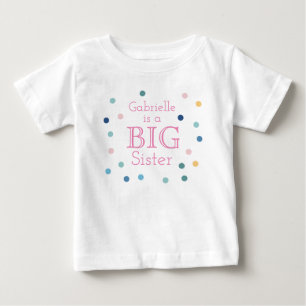 Pour Bébé T-shirt PERSONNALISÉ GRANDE SOEUR