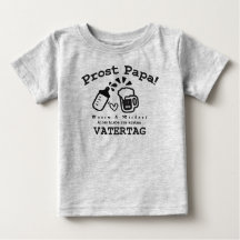 T-shirt personnalisé Papa Baby Fête des pères tenu