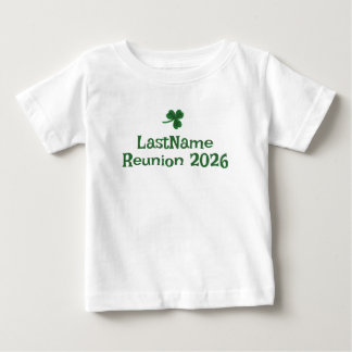 Pour Bébé T-Shirt personnalisé Shamrock de votre clan irland