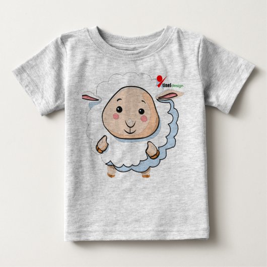 Pour Bébé T-shirt petit agneau (Devant)