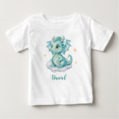 Pour Bébé T-Shirt Petit Beau Dragon (Devant)