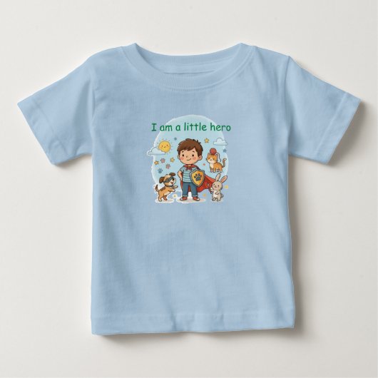 Pour Bébé T-Shirt petit héros (Devant)