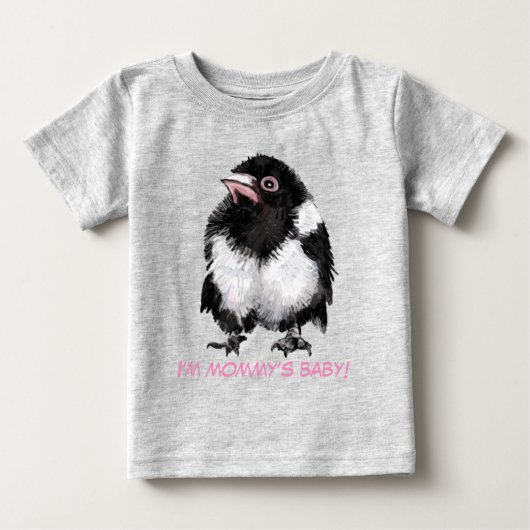 Pour Bébé T-shirt petite magpie (Devant)