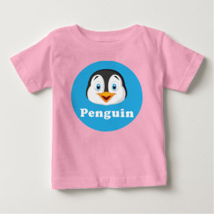 Pour Bébé T-shirt Pingouin Head Kids Toddler Baby Raglan