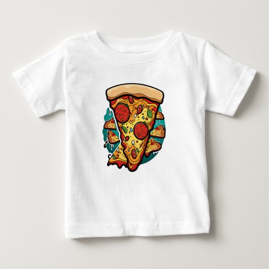 Pour Bébé T-shirt Pizza Slice (Devant)