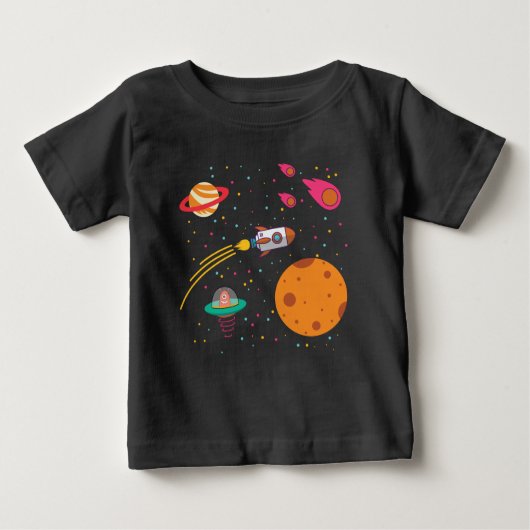 Pour Bébé T-shirt Planètes spatiales Toddler (Devant)