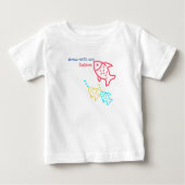 Pour Bébé T-shirt poisson multicolore (Devant)