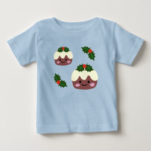 Pour Bébé T-Shirt Pudding de Noël (Devant)