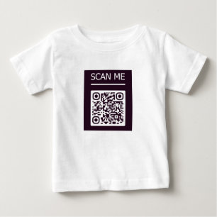 Pour Bébé T-shirt QR Code SCAN ME robot IMEGE