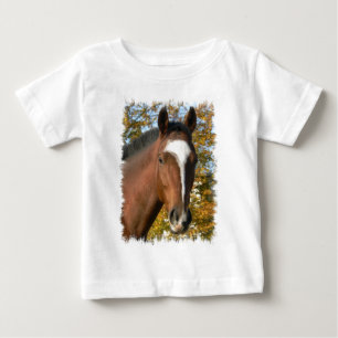 Pour Bébé T-shirt quart d'enfant en bas âge de cheval