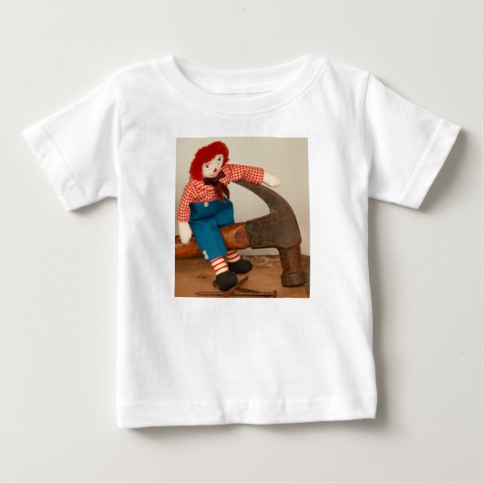 Pour Bébé T-Shirt Raggedy Andy charpentier marteau (Devant)