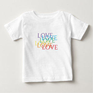 Pour Bébé T-shirt RAINBOW LOVE Baby