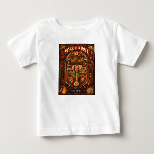 Pour Bébé T-shirt RockFest Skull & Crossbones. (Devant)