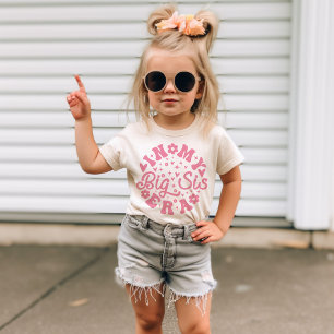 Pour Bébé T-shirt Rose Grande Sœur À l'Ère de Ma Grande Sœur