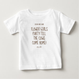 Pour Bébé T-shirt Rustic Mariage Series Flower Girls