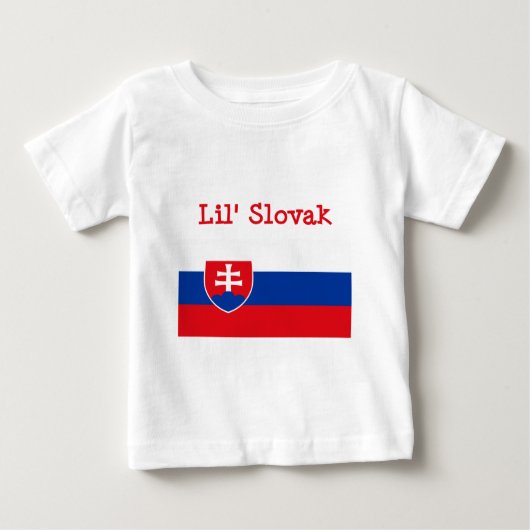 Pour Bébé T-shirt slovaque de Lil (Devant)