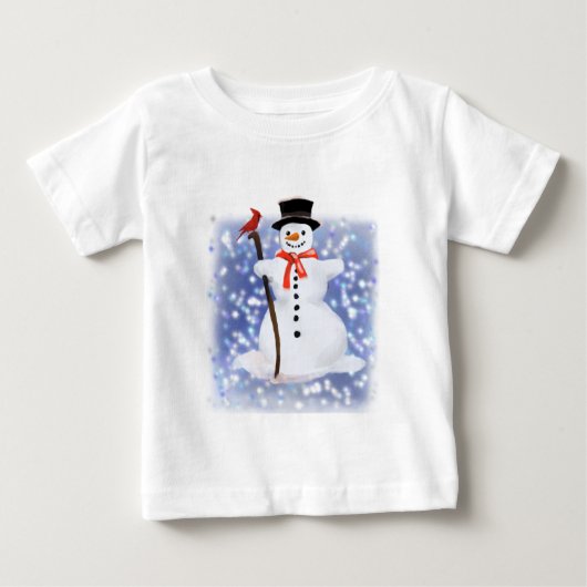 Pour Bébé T-shirt Snowman (Devant)