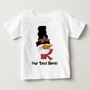 Pour Bébé T-shirt Snowman personnalisable