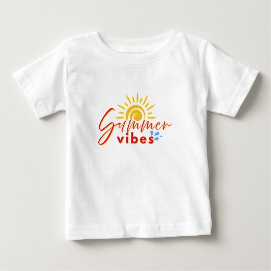 Pour Bébé T-shirt "Summer vibes" (Devant)