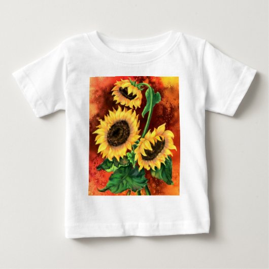 Pour Bébé T-shirt Sunflower Baby (Devant)