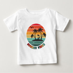 Pour Bébé t-shirt tendance "vibes d'été"
