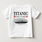 Pour Bébé T-shirt titanique de nourrisson de bateau de (Dos)
