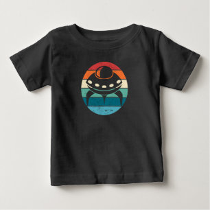 Pour Bébé T-shirt UFO Retro Sunset