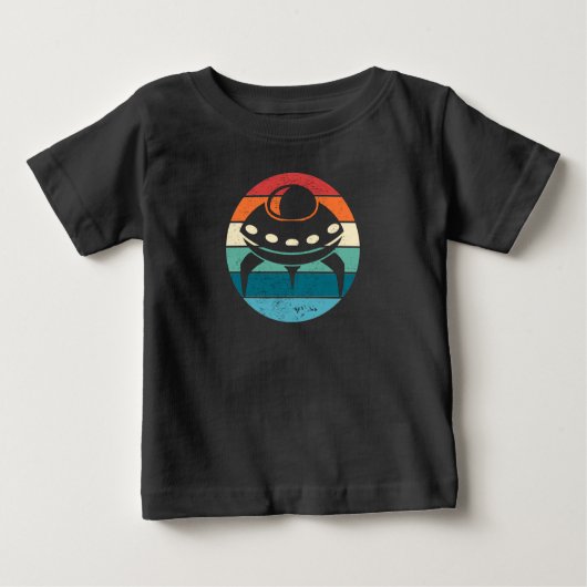 Pour Bébé T-shirt UFO Retro Sunset (Devant)