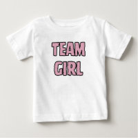Team Girl Blush Pink Baby Genre Reveal T-shirt