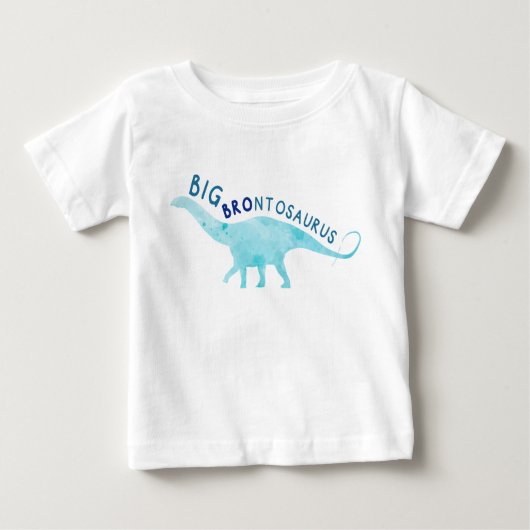 Pour Bébé Toddler Big Brontosaurus Dinosaur Frère T-shirt (Devant)