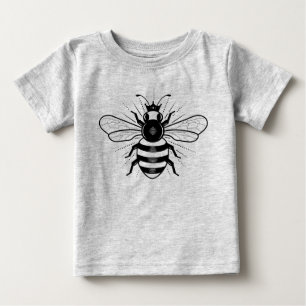 Pour Bébé Top T-shirt Queen Bee Baby / Grey