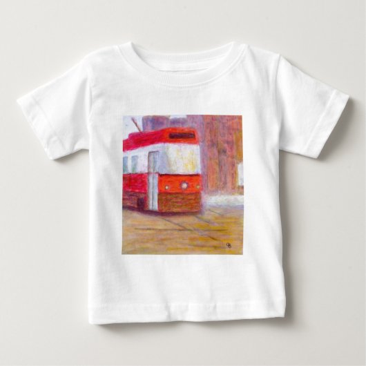 Pour Bébé Tramway, le T-shirt du nourrisson/chemise (Devant)