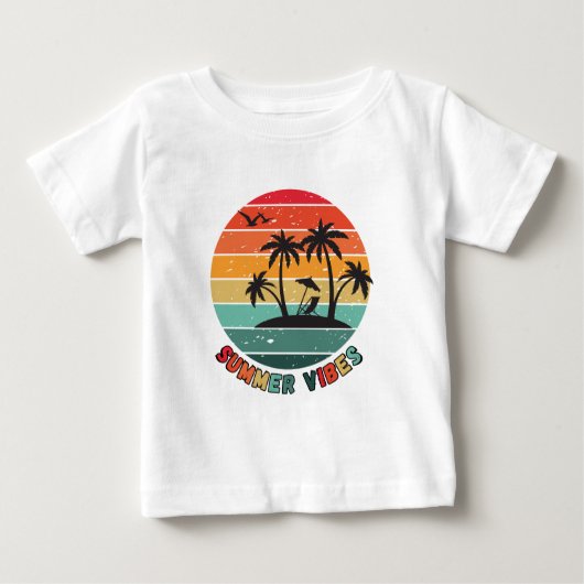 Pour Bébé trendy "summer vibes" t-shirt (Devant)