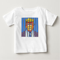 Trump en prison Baby Fine Jersey T-Shirt
