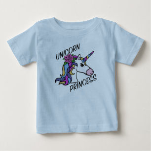 Pour Bébé Unicorn Princess Design - Baby Fine Jersey T-Shirt