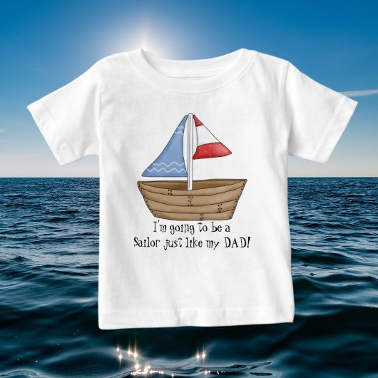 Pour Bébé Voile comme t-shirt papa