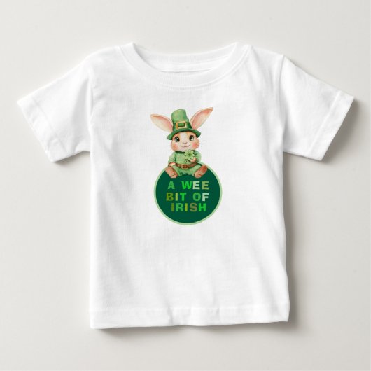 Pour Bébé Wee Bit of Irish avec bub bun T-Shirt (Devant)